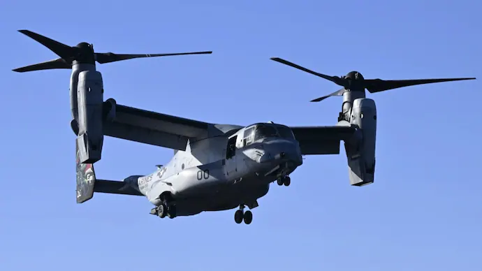 US Military aircraft Bell Boeing V-22 Osprey crashes off Yakushima island Japan