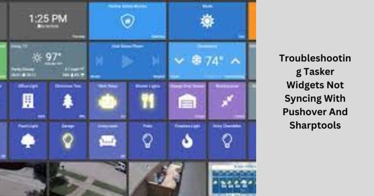 Tasker widgets not syncing with pushover and sharptools